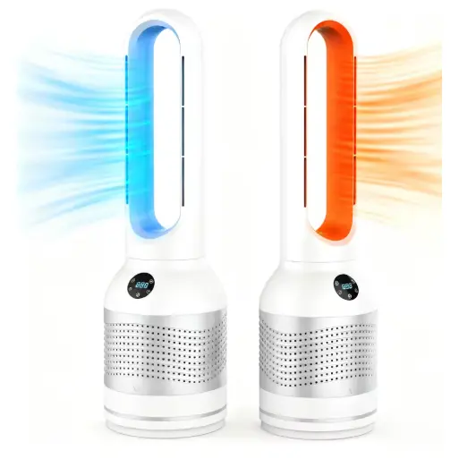 3 in 1 Bladeless Fan Air Cooler အပူပေးစက်နှင့် လေသန့်စင်စက်